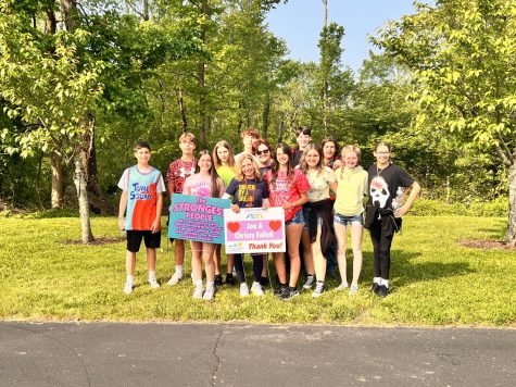 The walk to support Cystic Fibrosis. 
(Photo Credit of Mrs. Muccio)