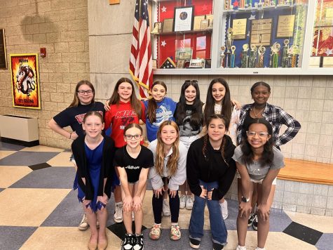 Seventh grade cheerleading squad.
( photo credit Maddie yost)