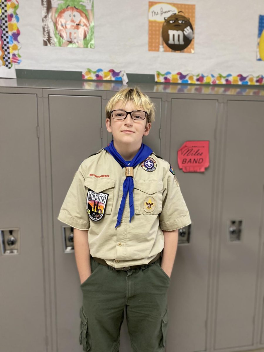 8th grader by day, Boy Scout by night!