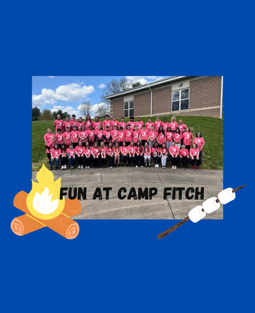 The students getting ready ready for camp Fitch.