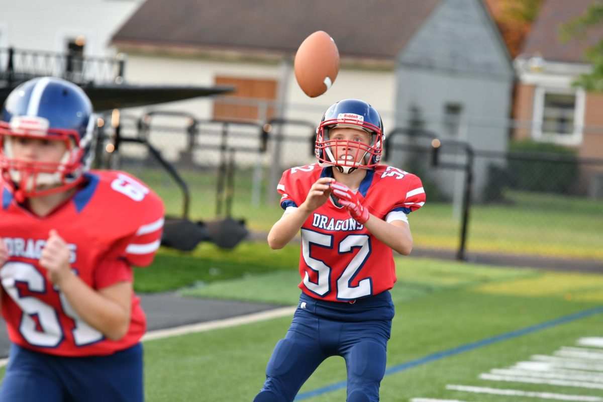 Austin Moyer preparing for the game!