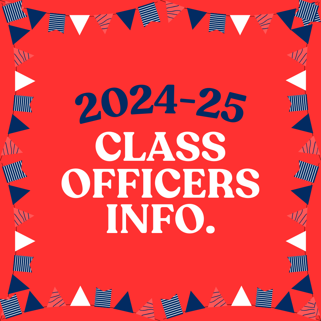 Class officer information.