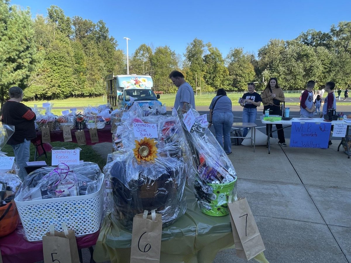 All of our raffle baskets.