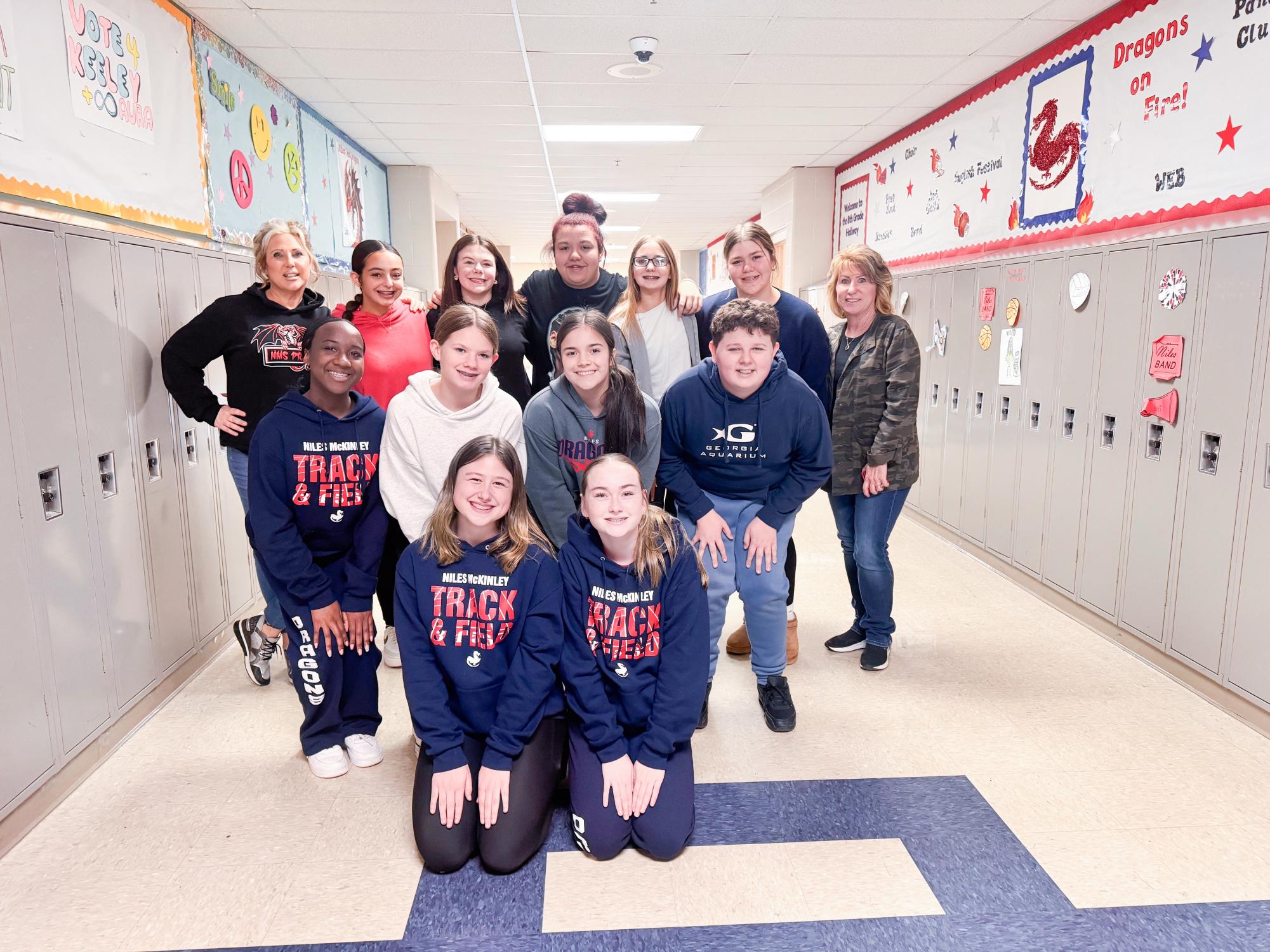 Jenna'Lise with the NMS Journalism group!