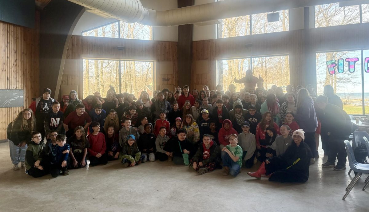 A group of all of our sixth graders who went to Camp Fitch!