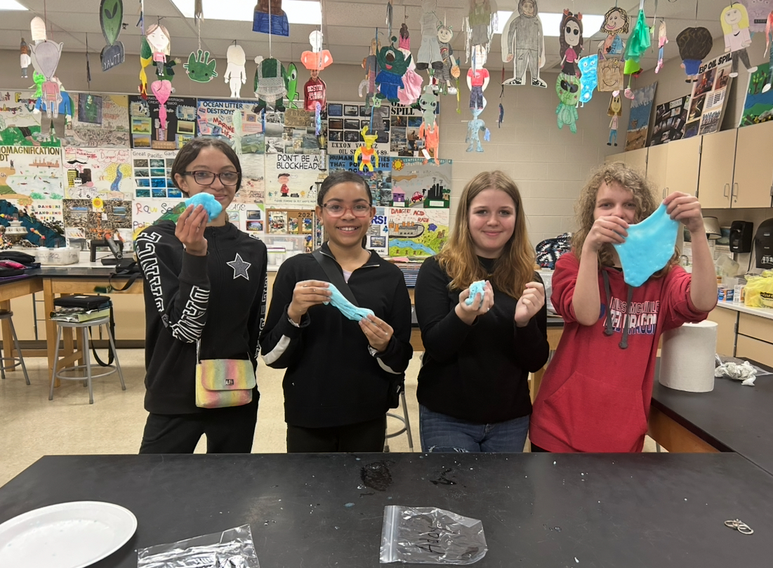 The blue slime that they class made!