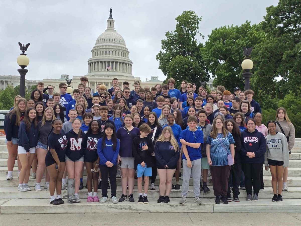 Students in D.C in front of the Capitol Building!
