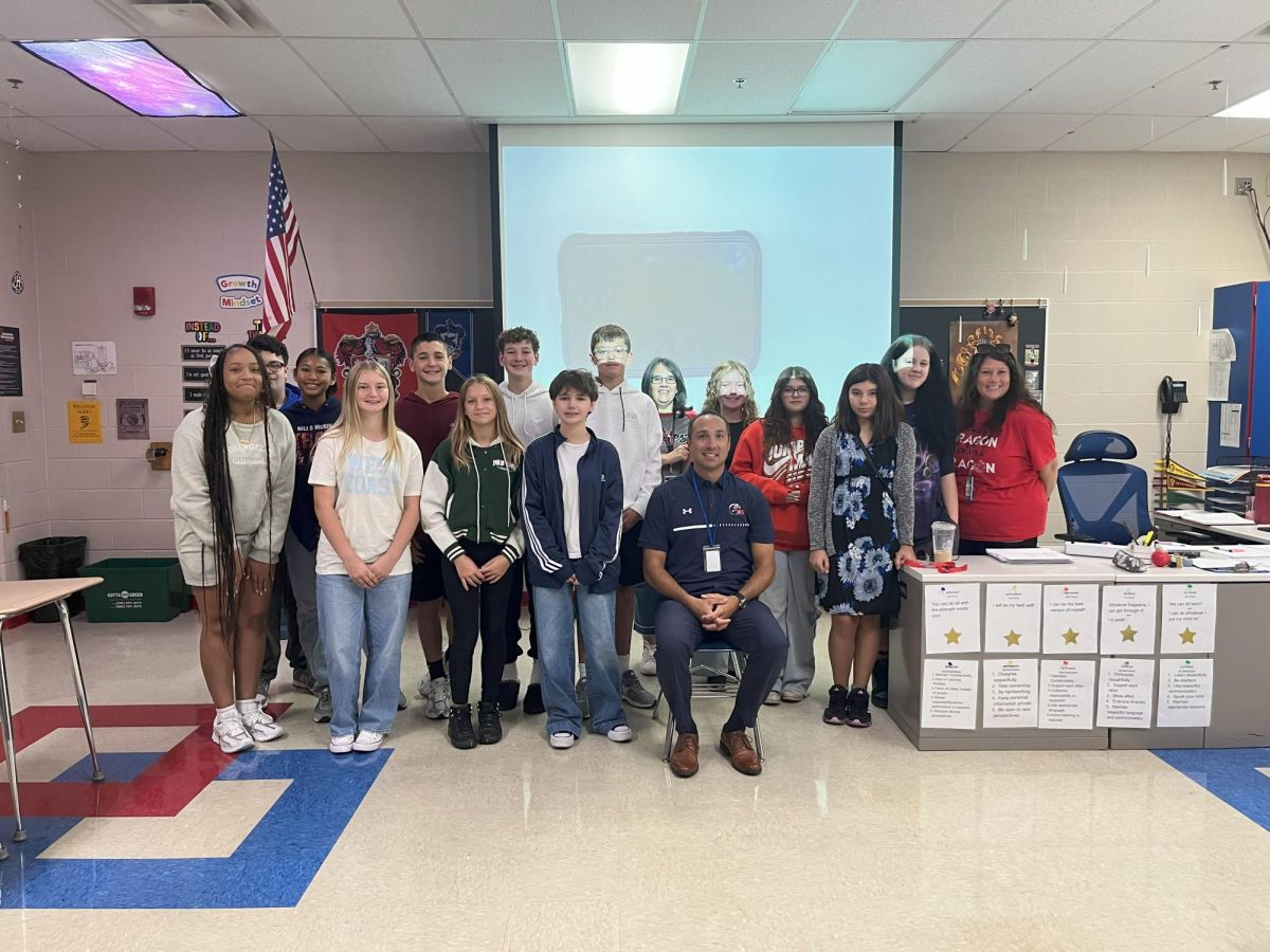 Ms. Hess's third period class with the Mayor.