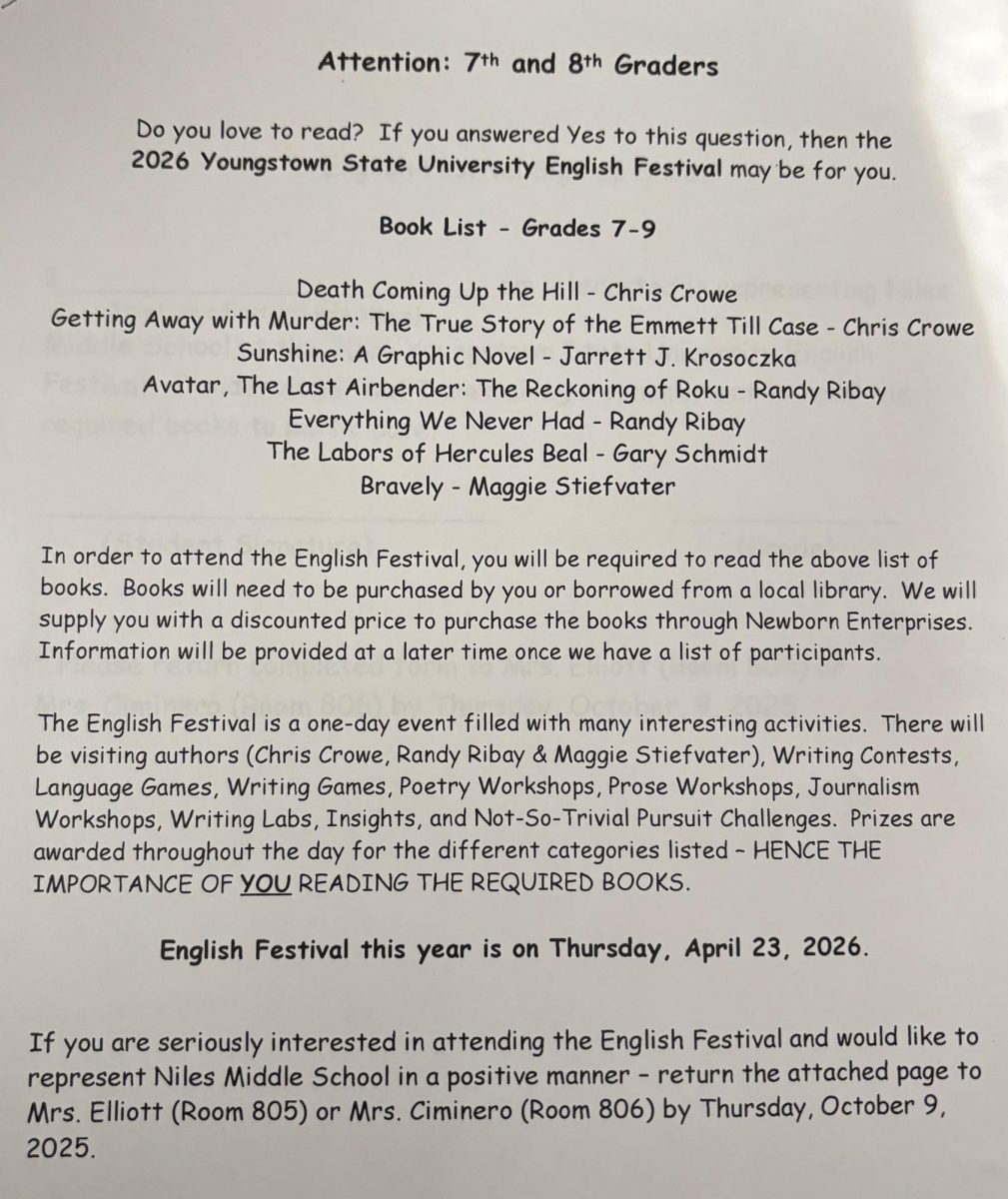 English Festival paper.