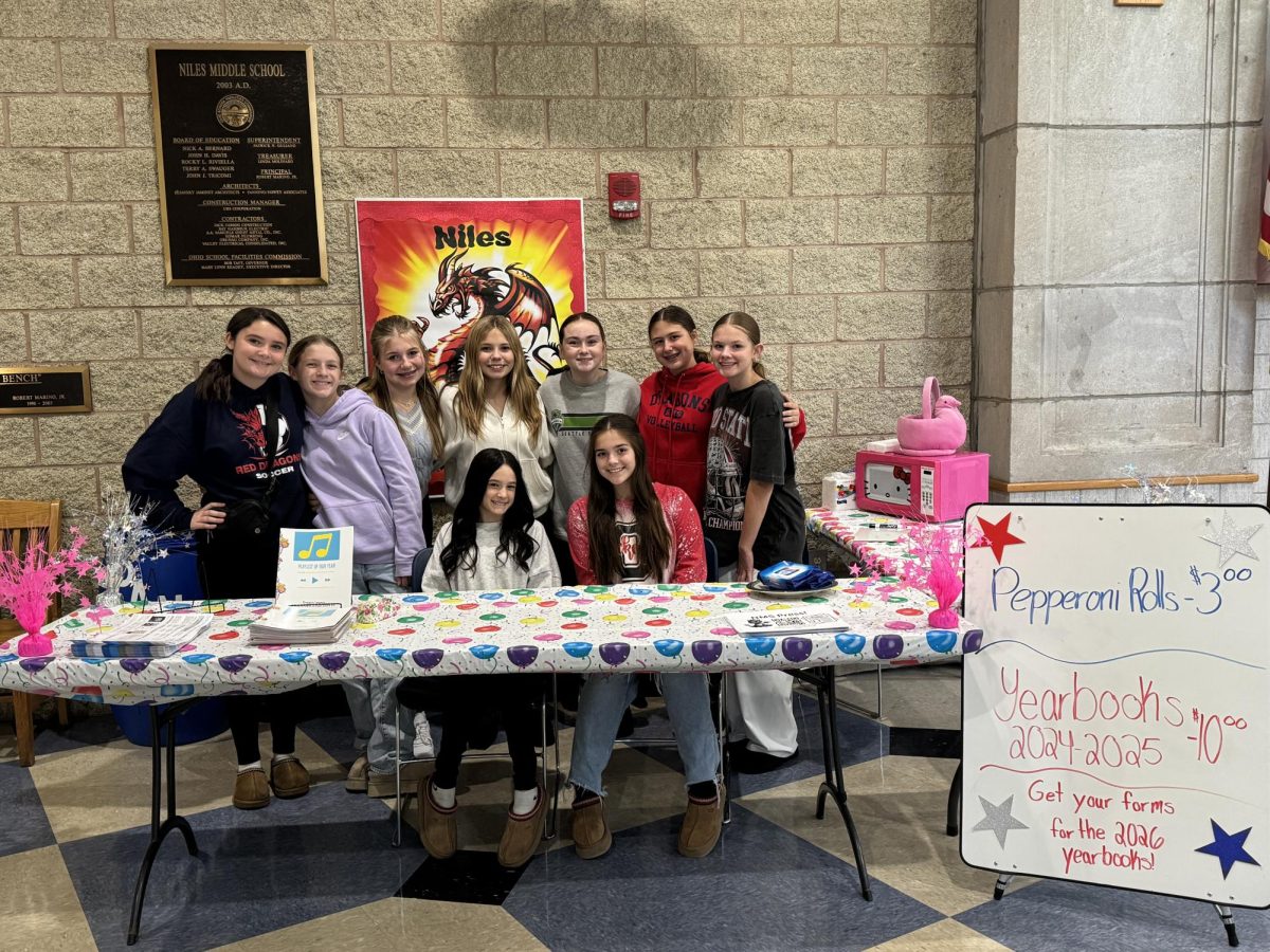 NMS Journalism setting up a fundraiser  for parent teacher conferences!