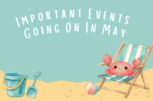 Events Going On In May! (Via Canva) 